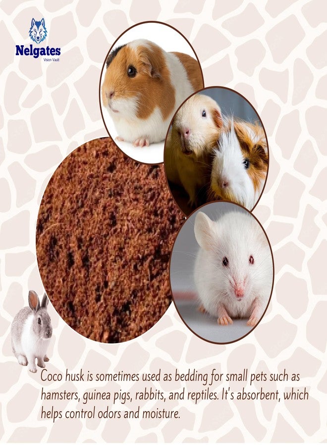 Nelgates Small Animal Bedding, Natural Soft Paper Bedding Coco peat for Small Indoor and Outdoor Pets Rabbit, Rat, Guinea Pig, Gerbil, Chinchilla, Rat, or Mouse 1kg Animal Bedding pet Products - Image 3